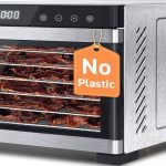 COSORI 7-Tray Food Dehydrator with 600W power and large 6.5 inch drying space in silver color